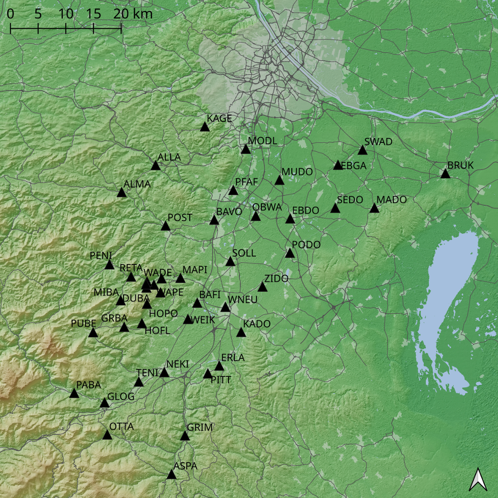 MSS network map.