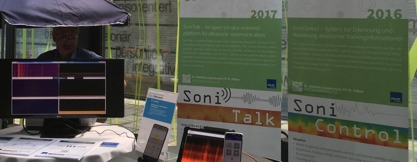 SoniTalk stand at the HdD kick-off event