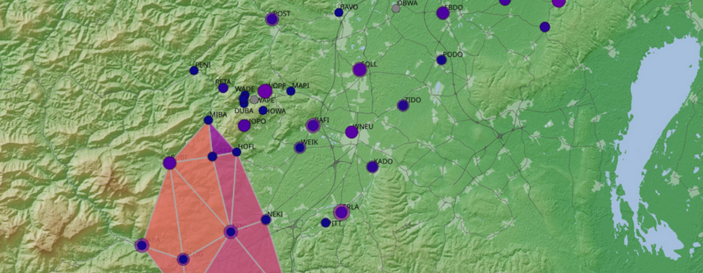 MSS Visualisierung mit einem detektierten seismischen Ereignis.