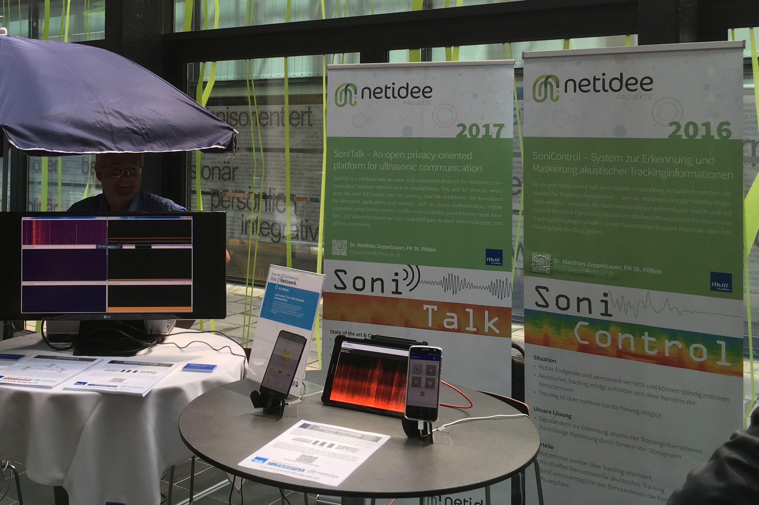 SoniTalk stand at the HdD kick-off event
