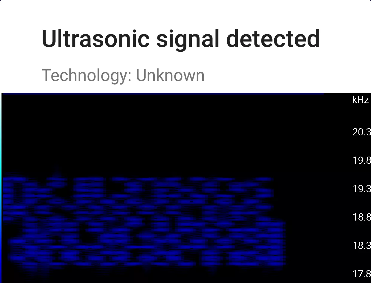 SoniControl detection dialog prototype