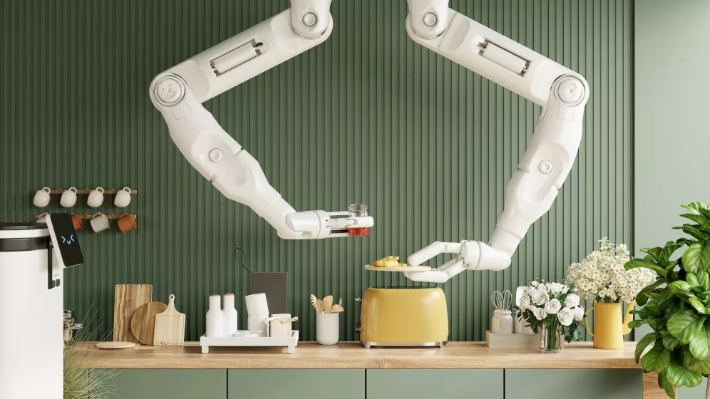 roboter, kitchen, service,