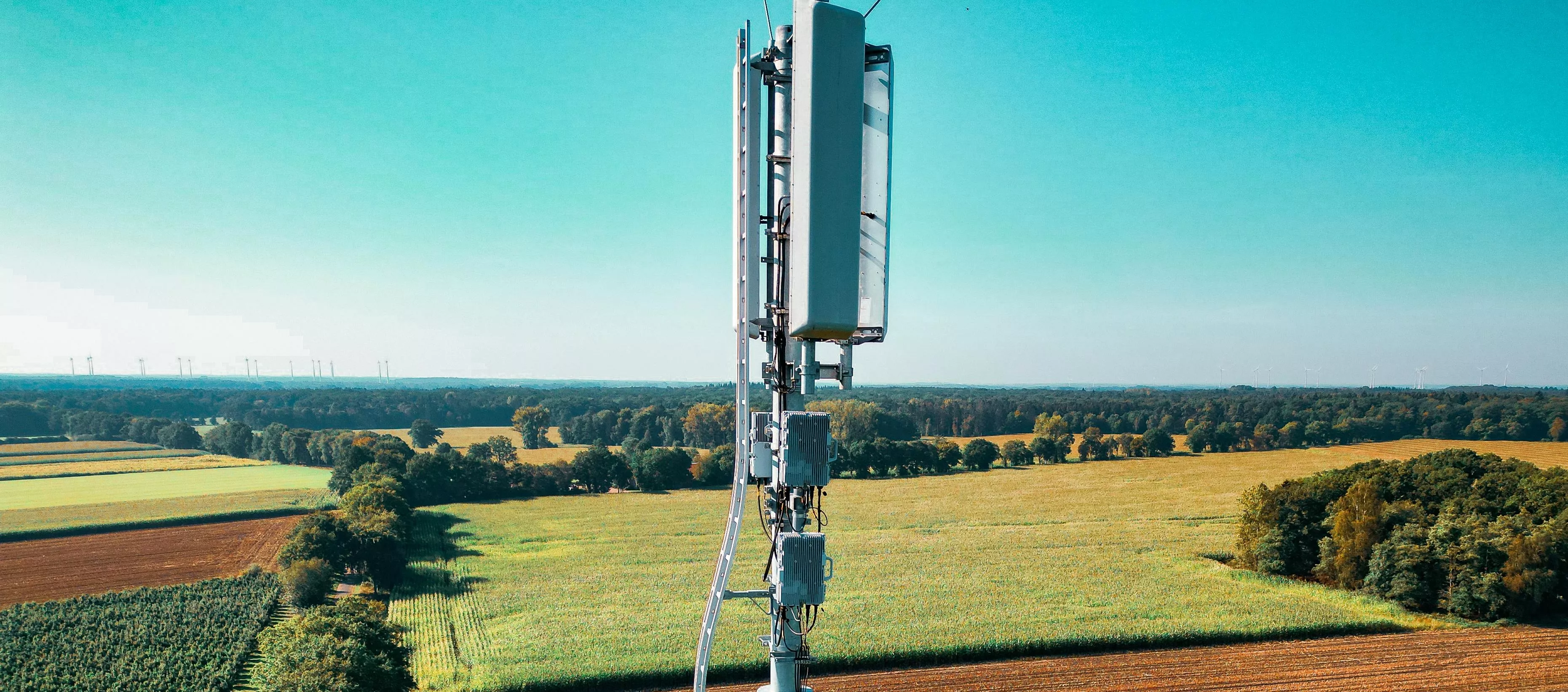 Stock image of a 5G antenna