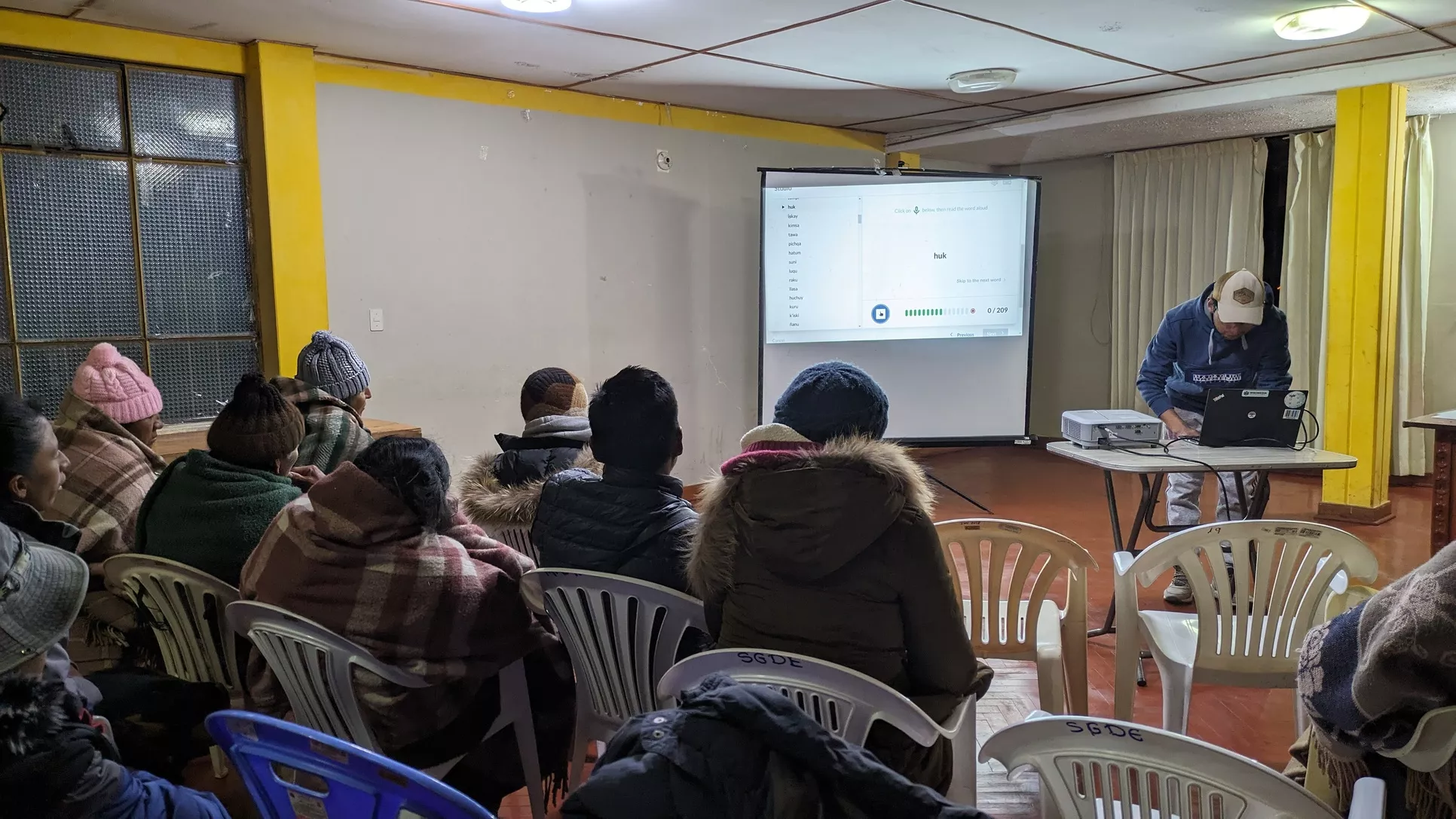 Speech data collection event in Puno, Peru