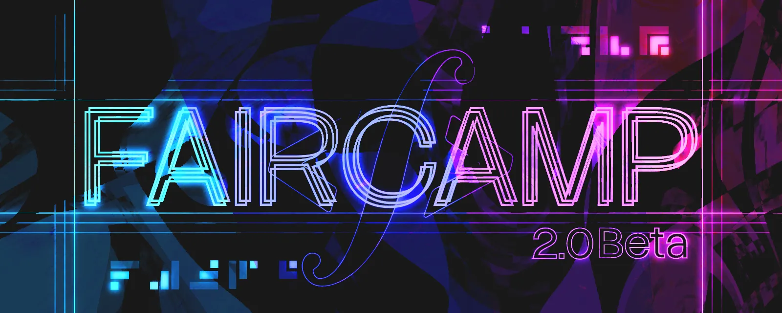Faircamp 2.0 Beta (in Neonfarben Ästhetik)