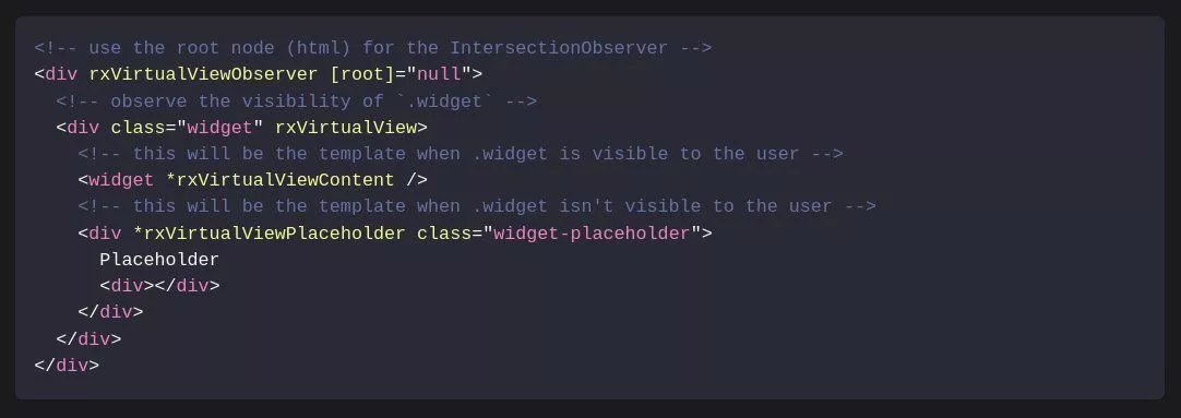 code example