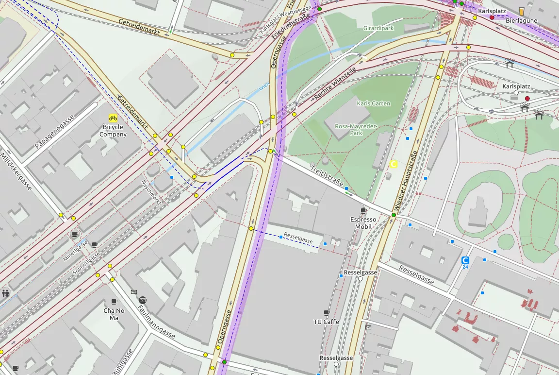 OSM Cycle stil