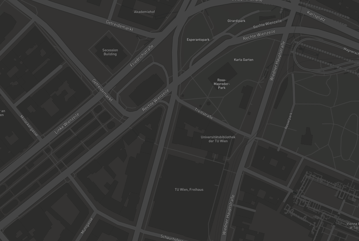 Mapbox Dark Stil