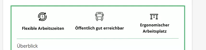 Benefits bei einer Stellenanzeige