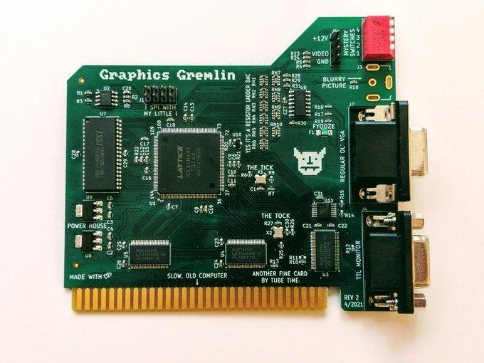 EGA FPGA graphics card