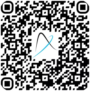 QR-Code, welcher direkt die Konfiguration für den Krankenhaus-Kontext für die Klinik Floridsdorf öffnet