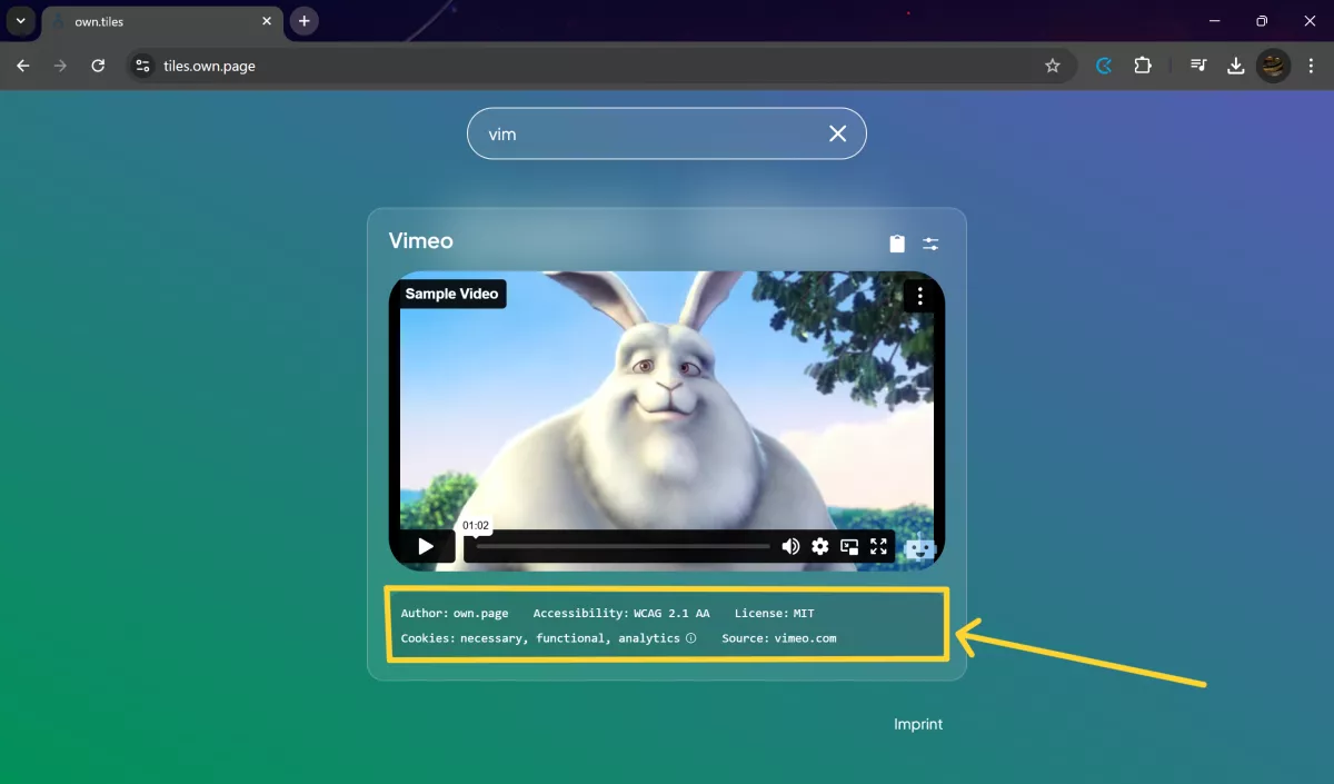 own.tiles - accessibility infos