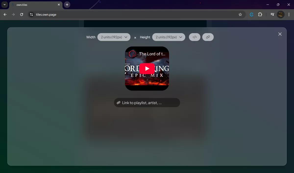 own.tiles - dimensions small