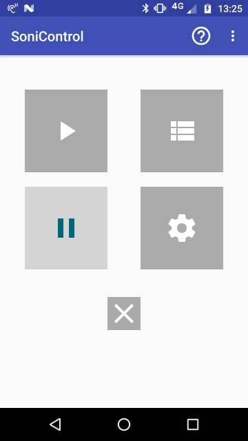 SoniControl 1.4 main activity