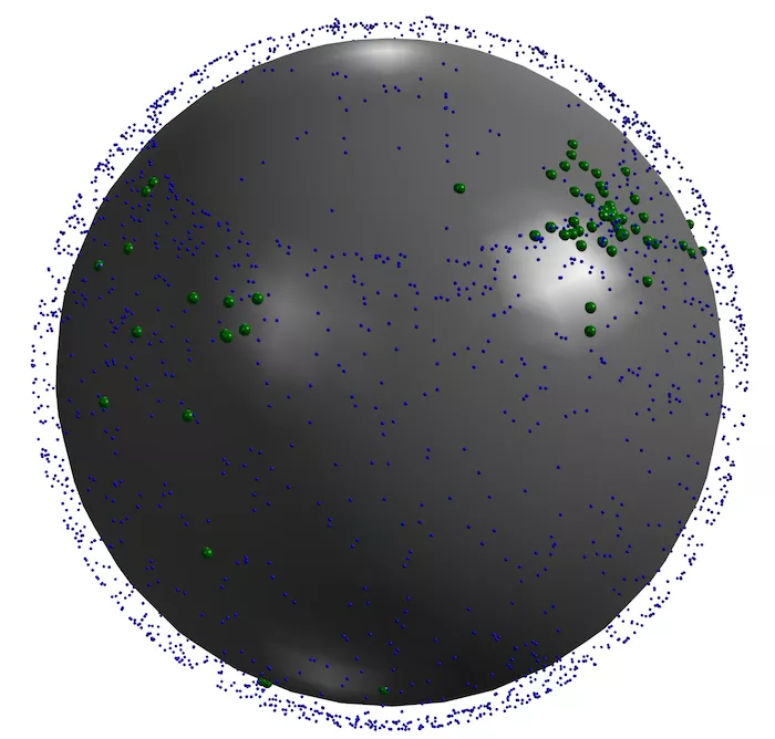Visualization of a Stardust 3D Continuum Simulation