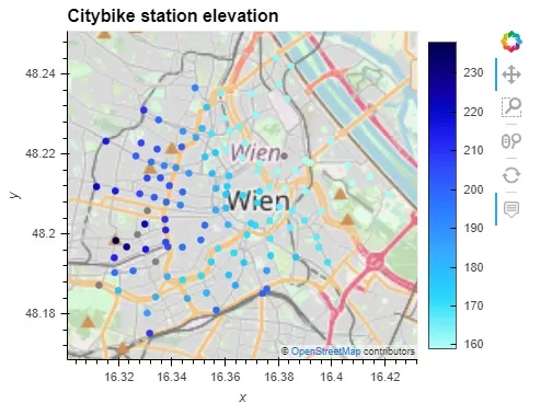 Höhenabfrage mit Prototyp Austrian Elevation Service