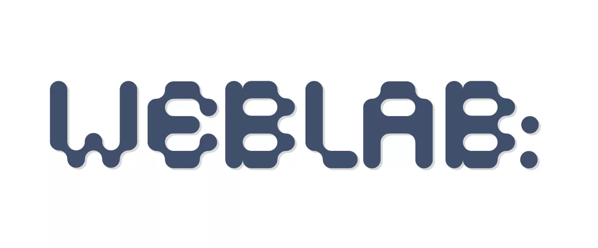 WebLab Logo aus Kabelkomponenten zusammengestellt