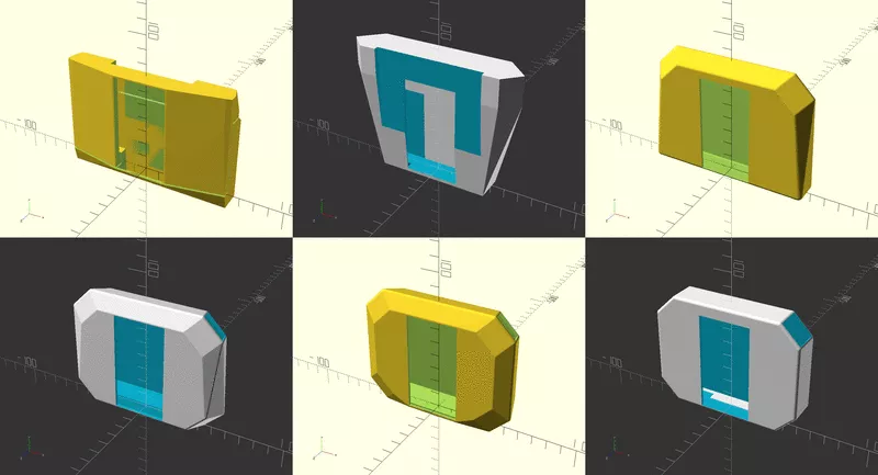 Gehäuseformen 3D-Animation