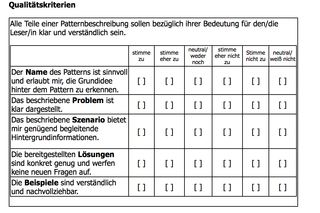 Bewertungsbogen Teil 1