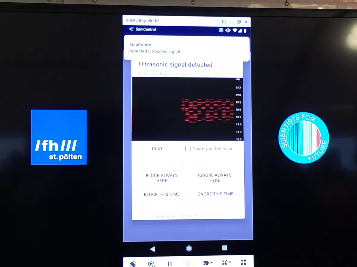 forschungsfest sonicontrol screen