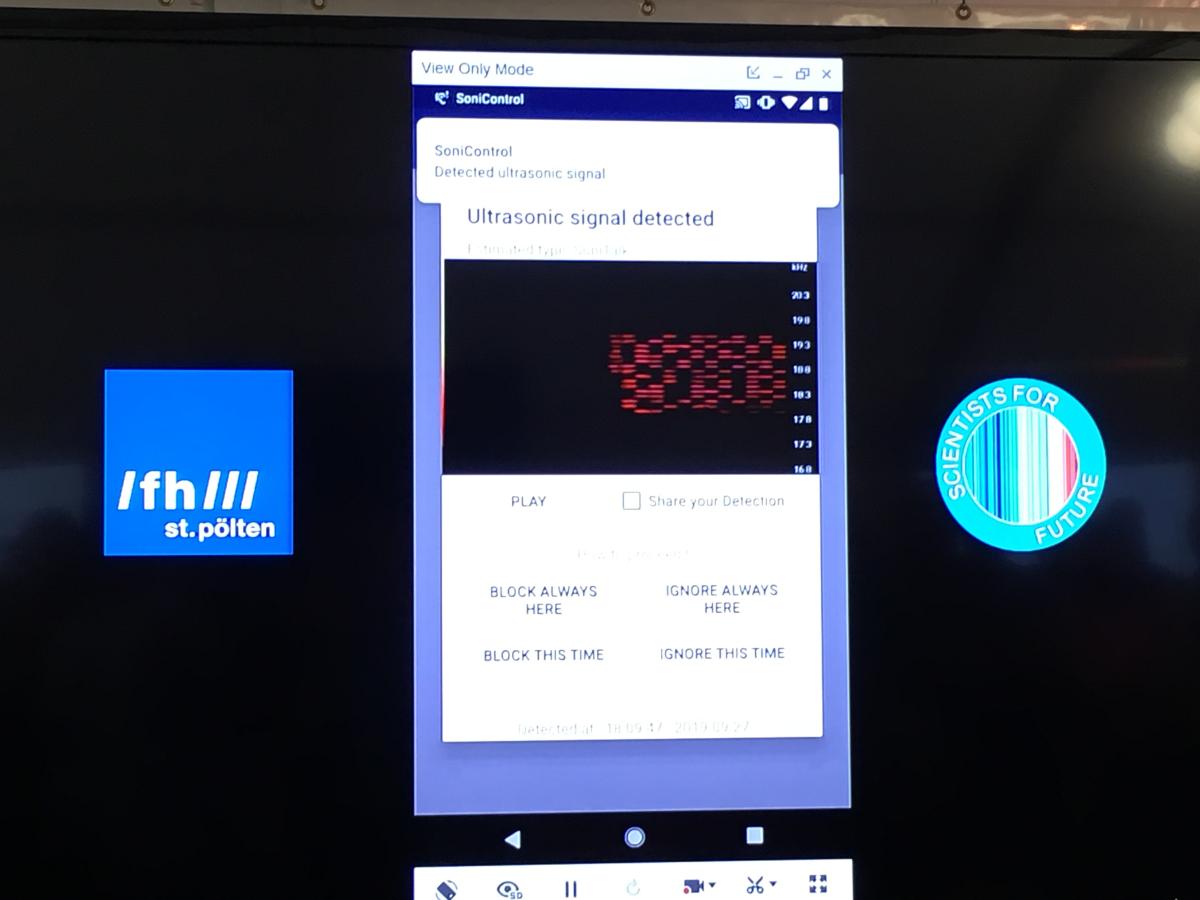 forschungsfest sonicontrol screen