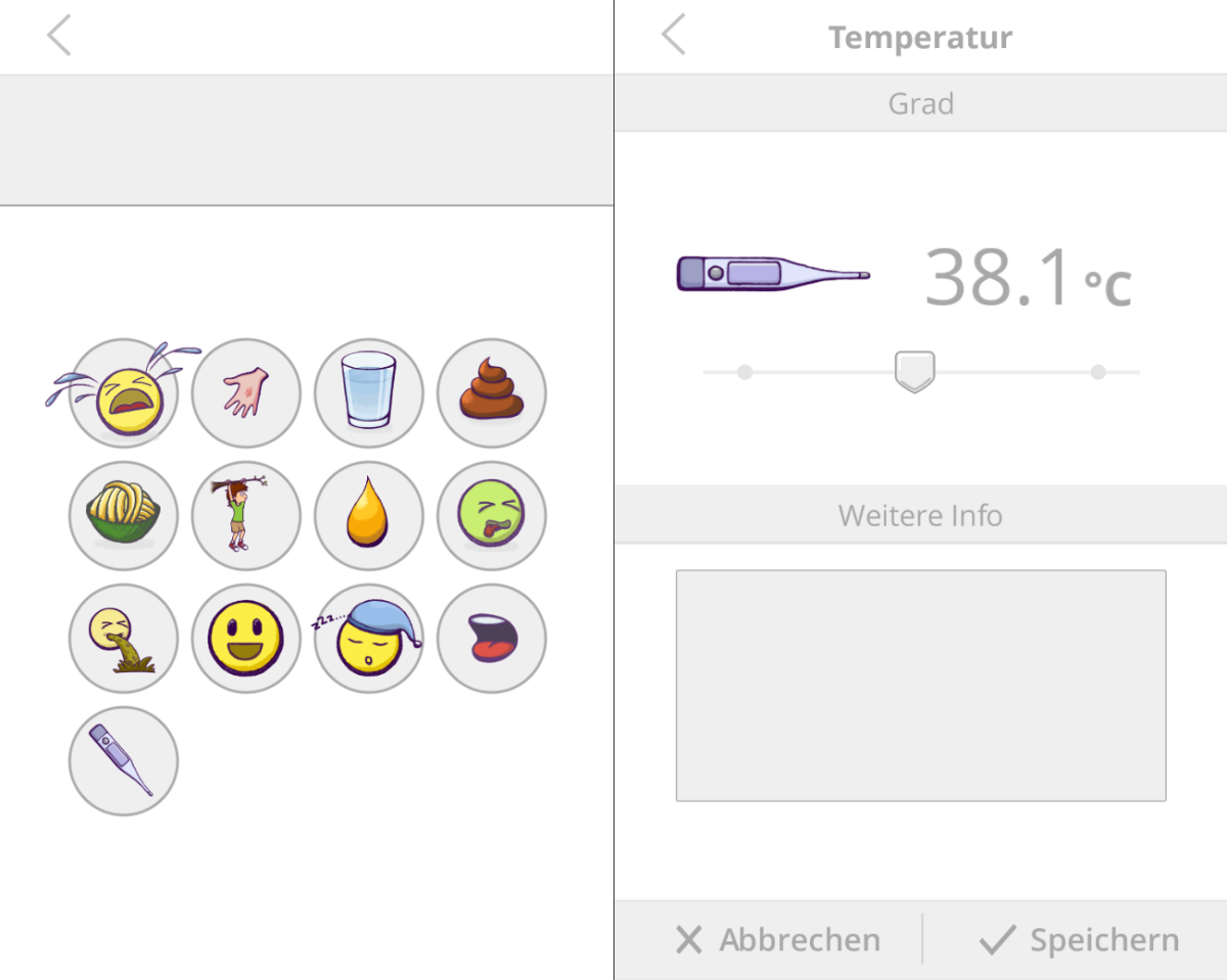 Dateneingabe von Gesundheitsdaten in INTERACCT