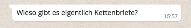 Dialog aus dem Kettenbrief-Telefon.