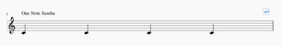 osme one note samba