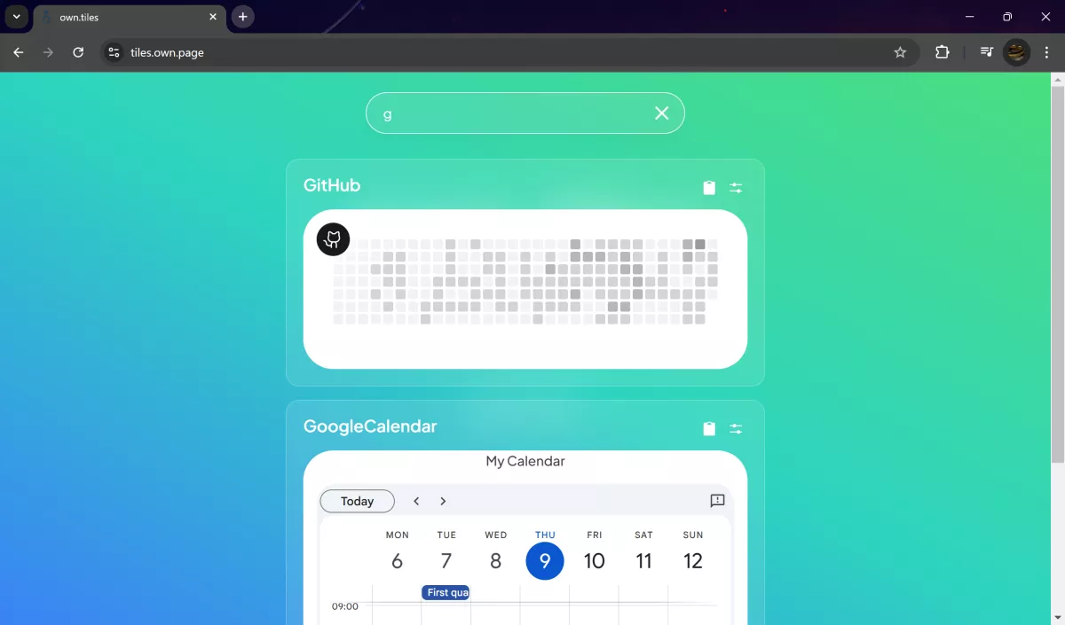 own.tiles library search