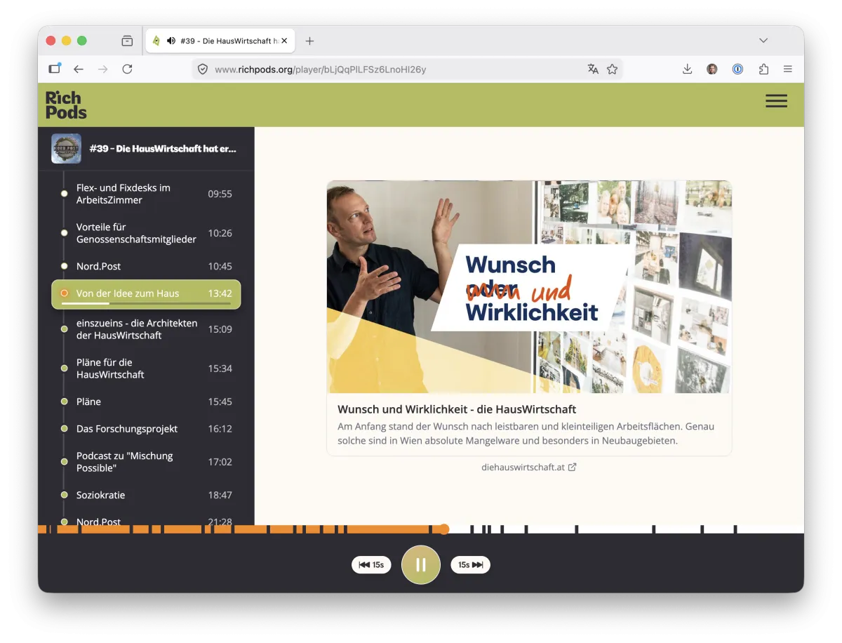 Screenshots vom Player