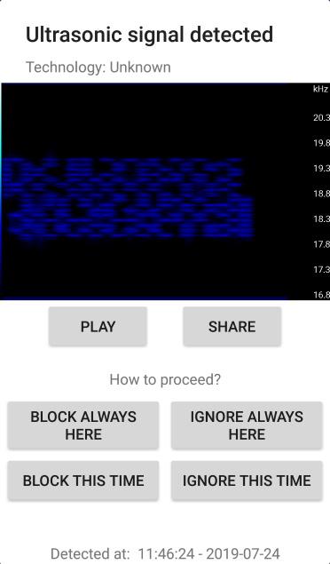 SoniControl diagnostics dialog prototype