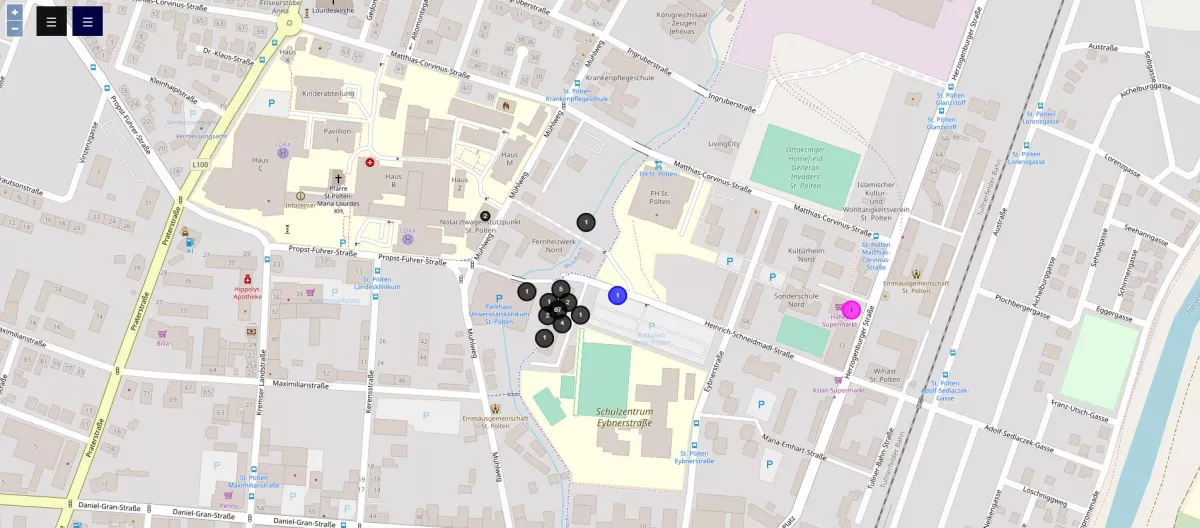 sonicontrol map vizualization