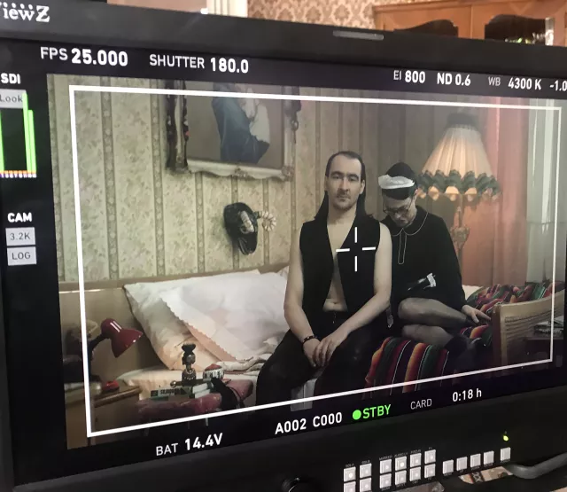 Monitor vom Kampagnen Shooting