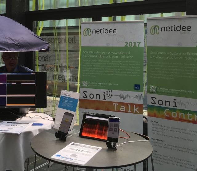 SoniTalk stand at the HdD kick-off event