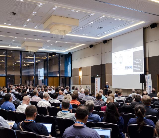 Publikum bei der SEMANTiCS 2018 (photo: Simon Rainsborough / Semantic Web Company)