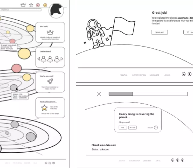 interaktive Prototypen zum Testen der Gamification Elemente