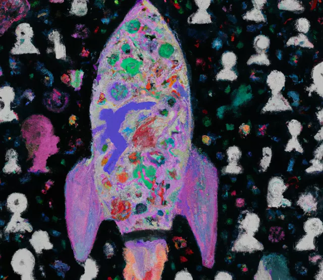 Raketen Prototyp, generiert mit Dall-E