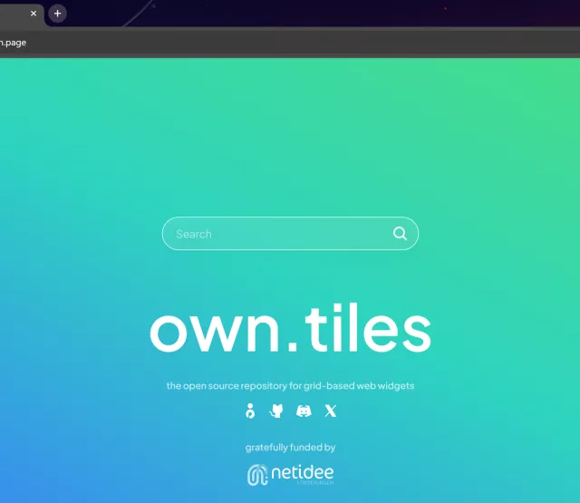 own.tiles - landing page