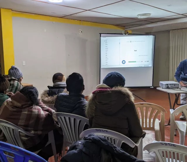 Speech data collection event in Puno, Peru