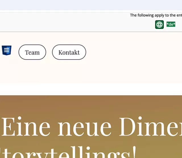 Screenshot vom WAVE-Browsertool für richpods.org