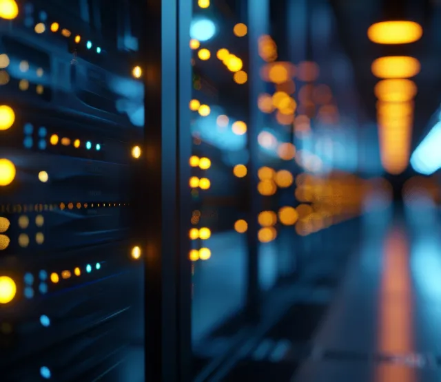 Picture of a data center.