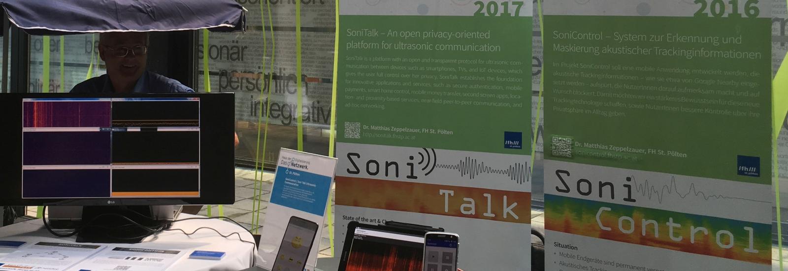 SoniTalk stand at the HdD kick-off event