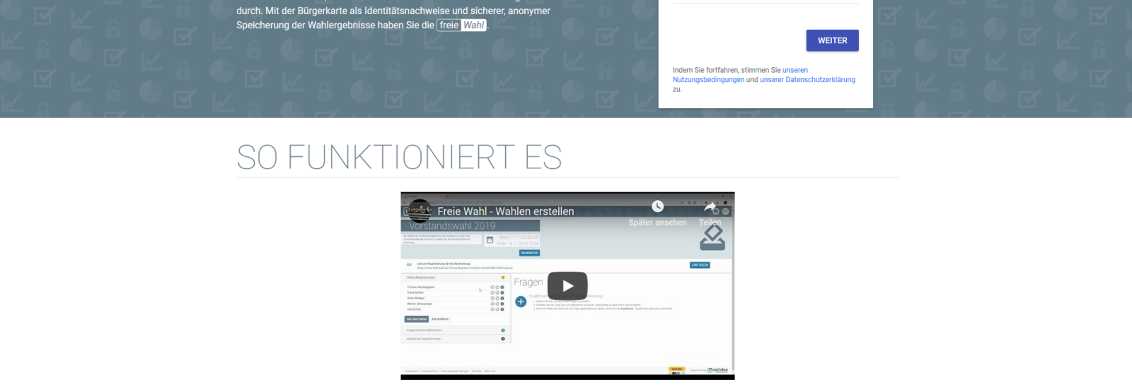 Screenshot www.freiewahl.eu