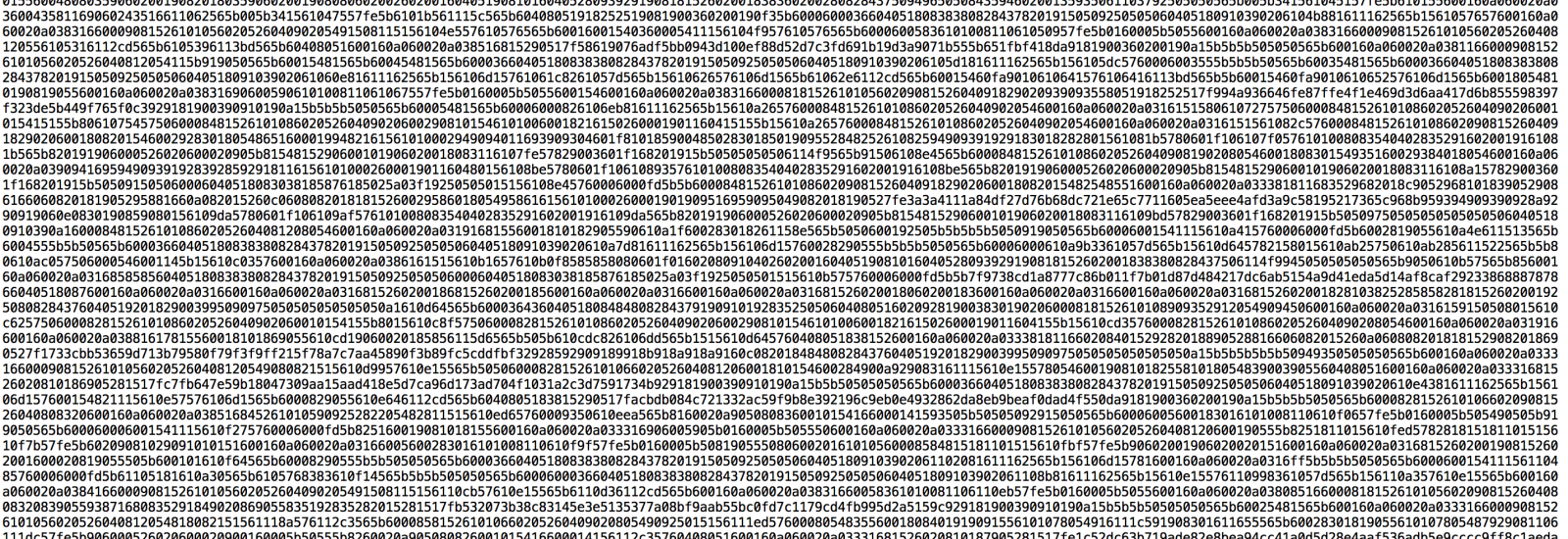Bytecode in Hexadezimaldarstellung