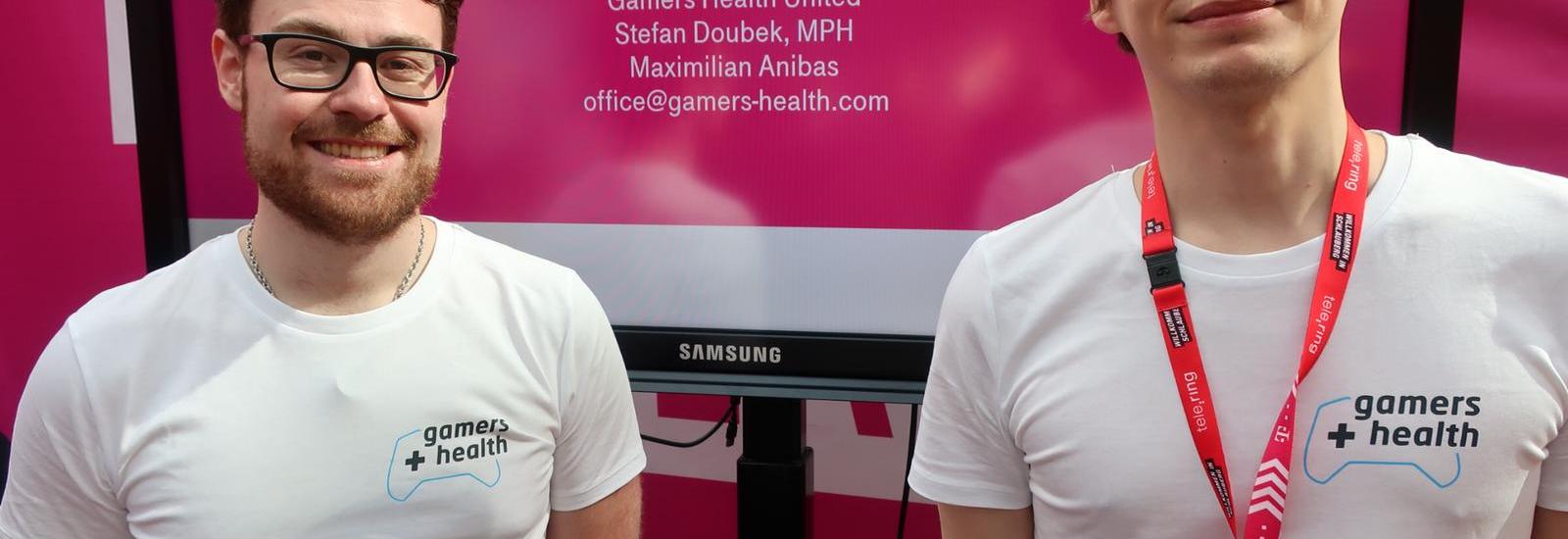 Stefan Doubek und Maximilian Anibas in der eSports.at Area