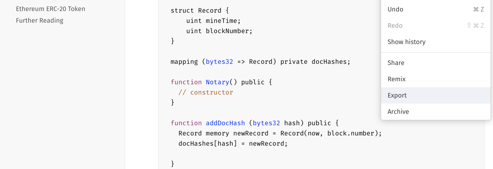 markdown export on nextjournal