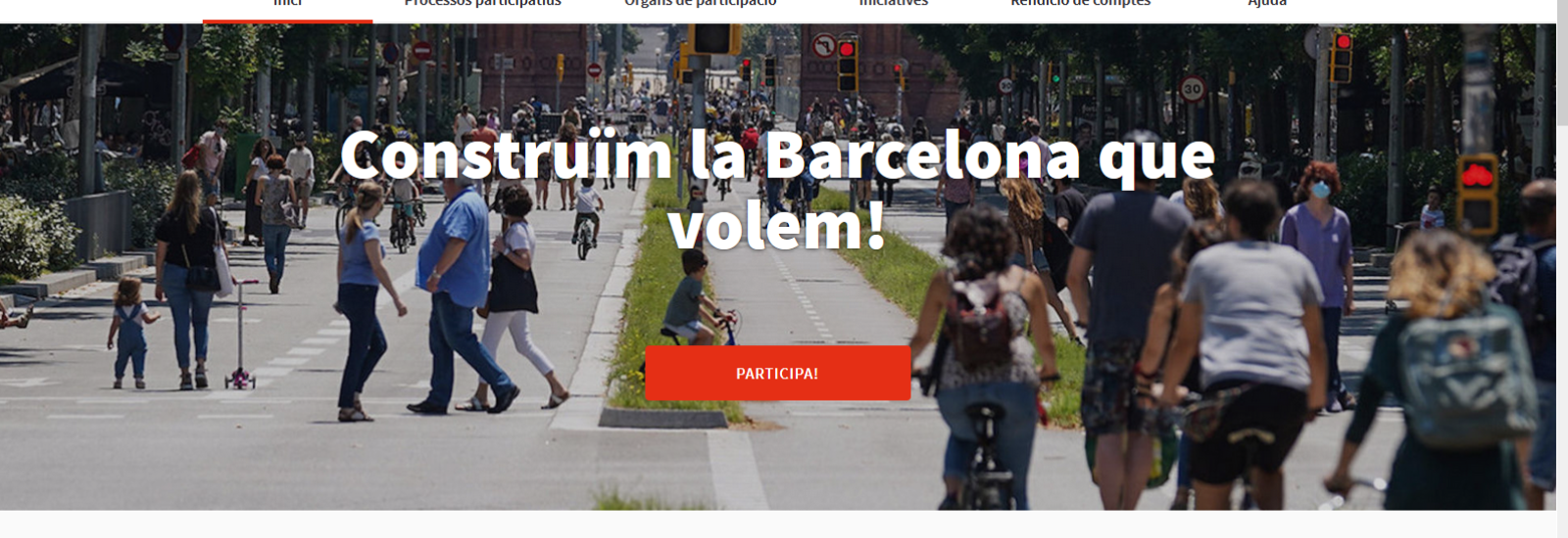 Plattform von Decidim Barcelona