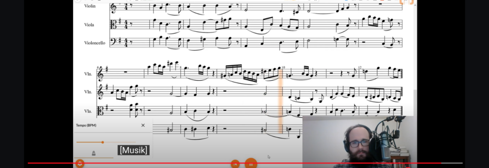 Screenshot von Video OSMD Audio Player Überblick