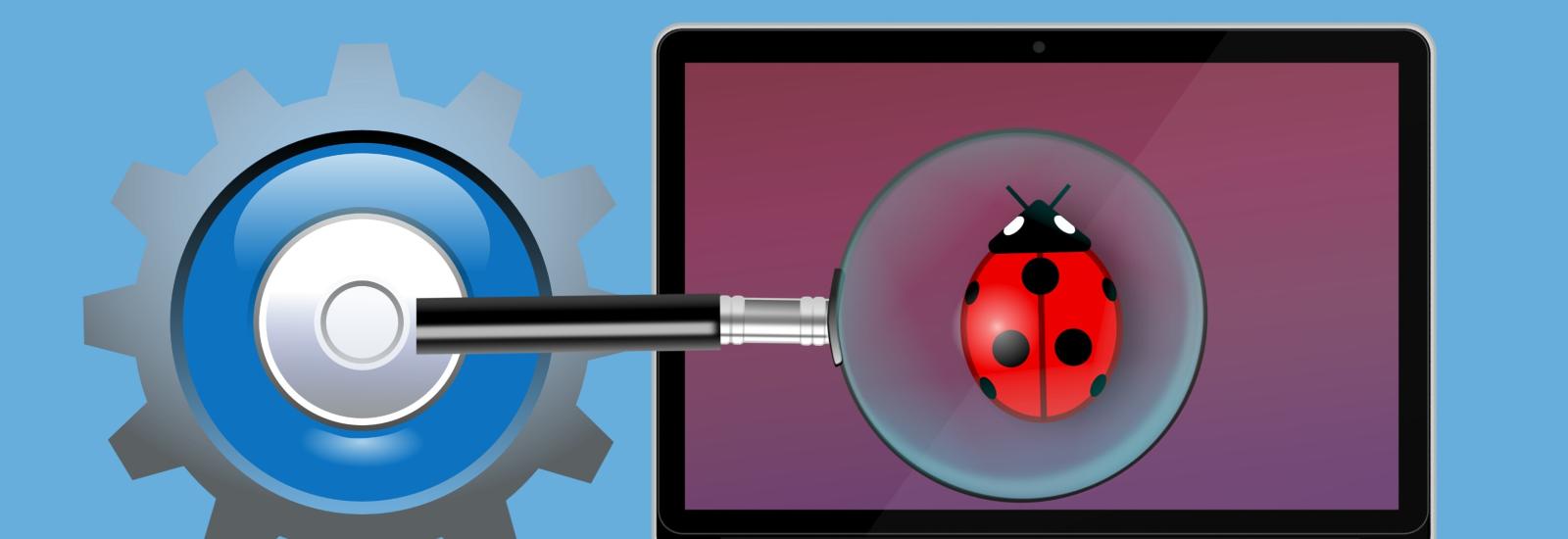 Suche nach Bugs mit der Lupe
