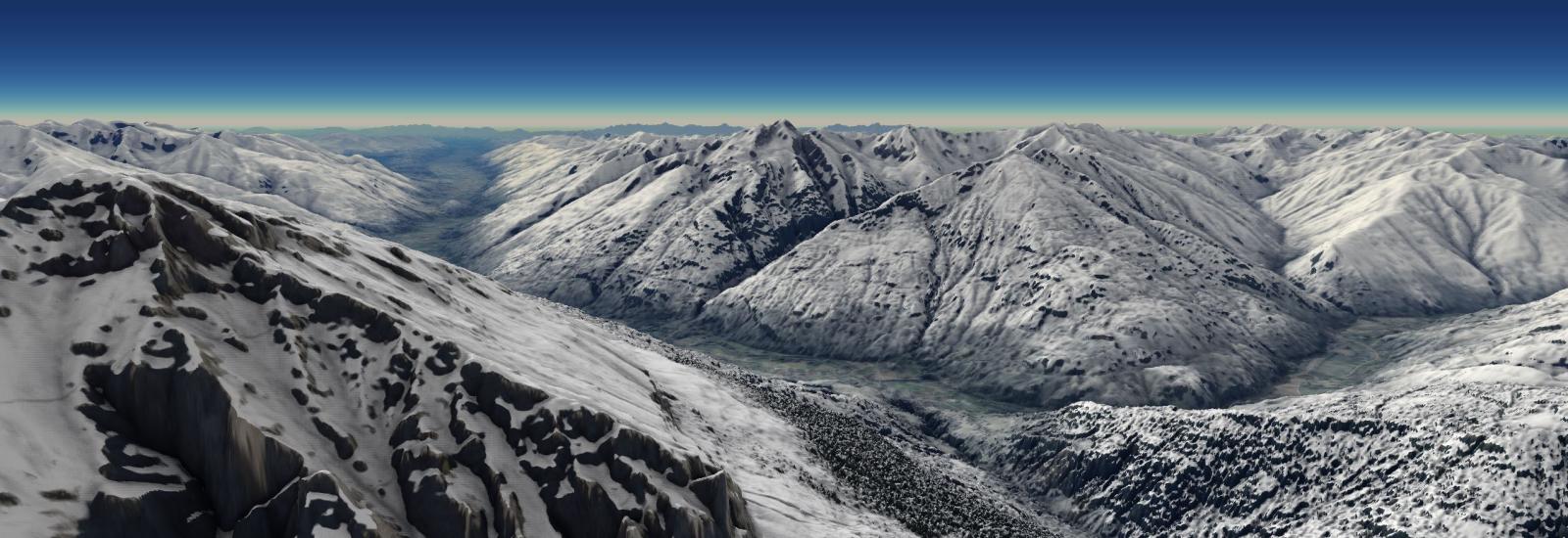 Landscape with Artitifical snow cover